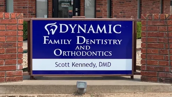 The Dynamic Family Dentistry clinic sign