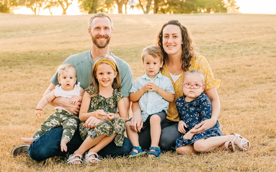 Dr. Scott Kennedy with his wife and four children
